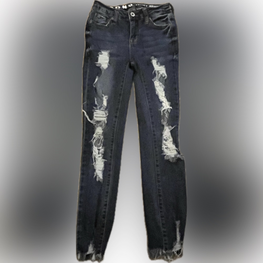 S.O.N.G. Perfect High Rise Skinny Ankle Grazer distressed jeans 8125